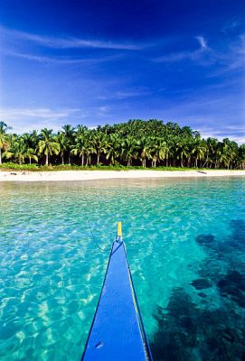 "Philippines, Surigao del Norte Province, Siargao Island, local boat."